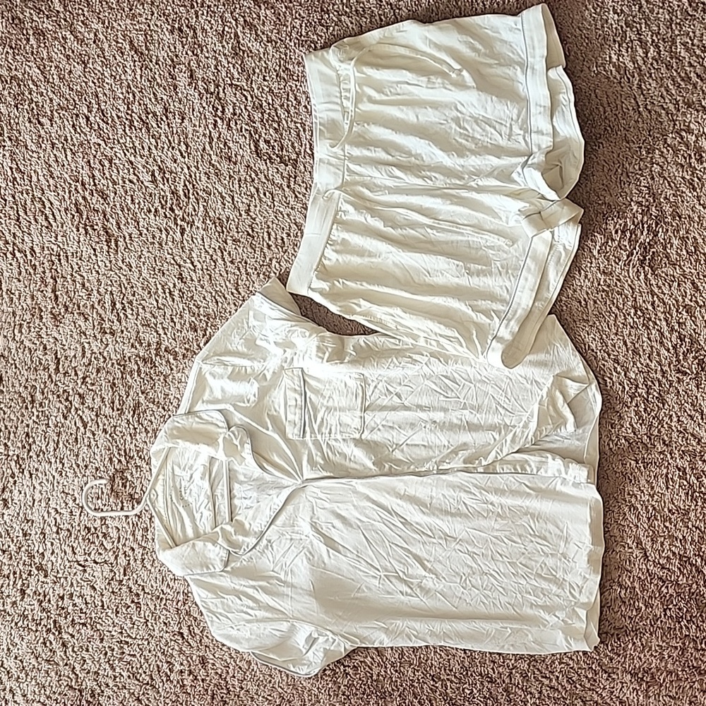 Women's Short Sleeve Bamboo Pajama Set in Stretch-Knit
